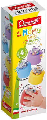Quercetti momy soft building blocks with sound, 4 pieces.