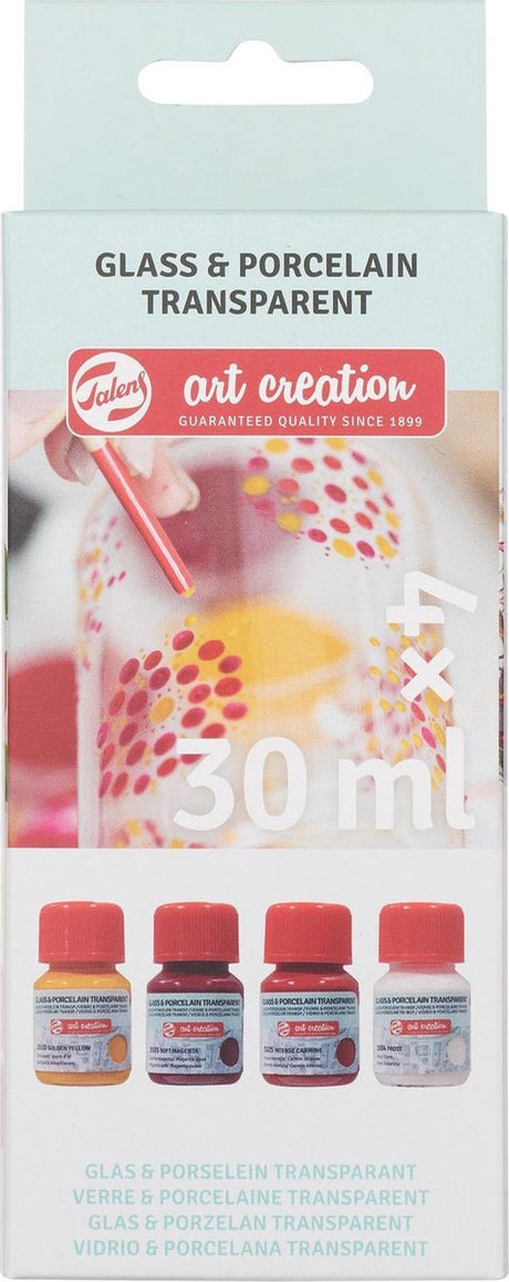 Talens Art Creation Glas Porzellan Transp. 4x30ml rose Frost