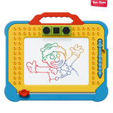 Toi-toys stationära magnetiska ritbordsblock med tillbehör 2 assorterade