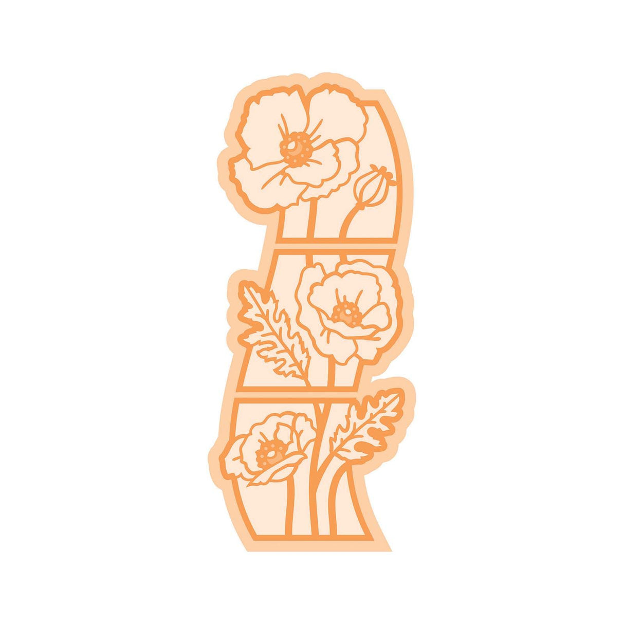 Tonic Studios • Essentials Floral Strips Poppies