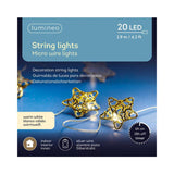 Lumineo string lighting star metal 20l