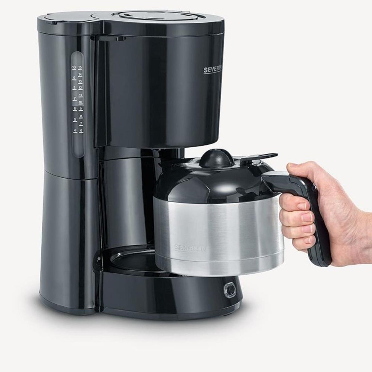 Severin kaffemaskine 8-kops sort
