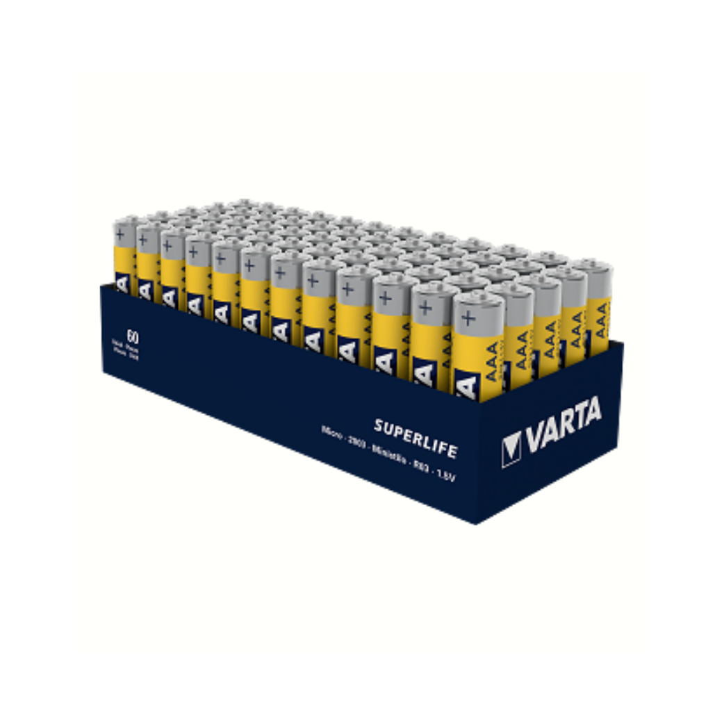 Baterie Varta AAA Superlife R03 1,5 V Zink-Carbon 48 sztuk