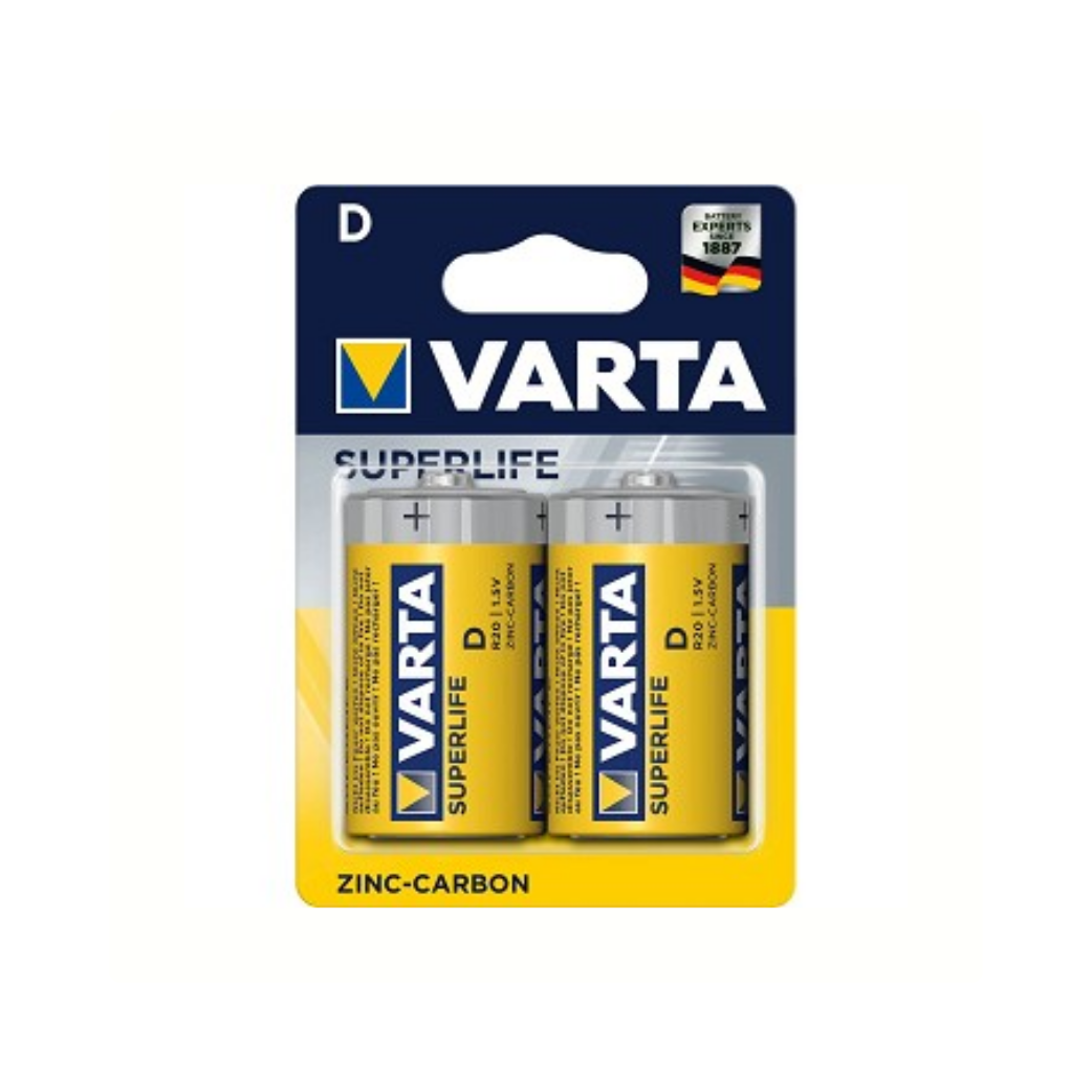 Varta baterija Superlife R20 D Mono Card A 2