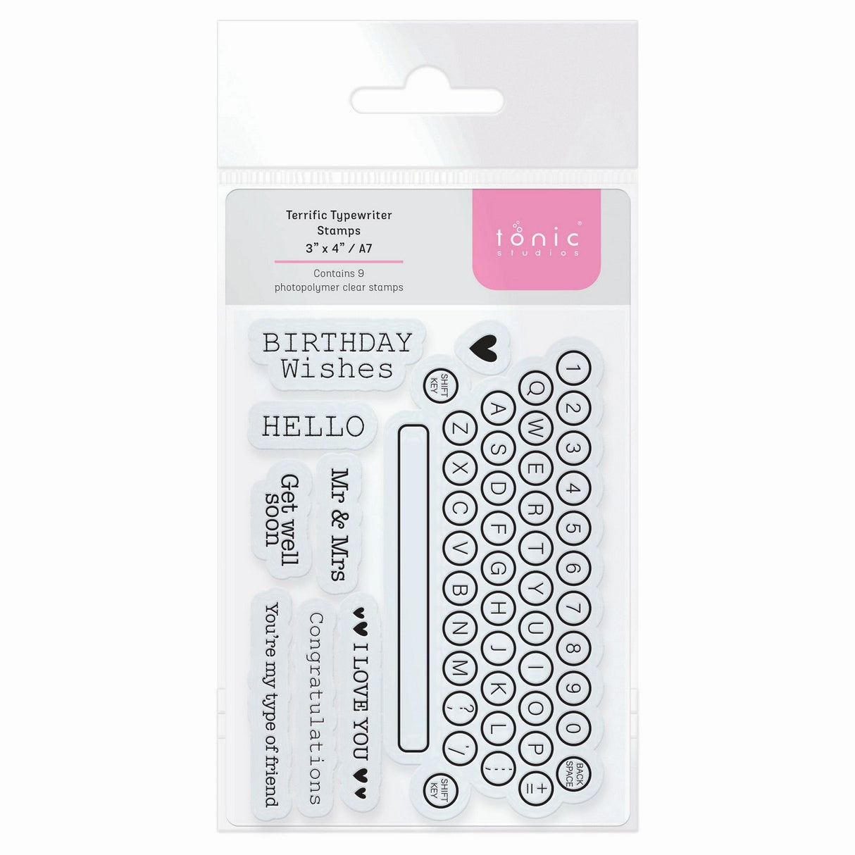 Tonic Studios • Stamp Set Terrific Typewriter
