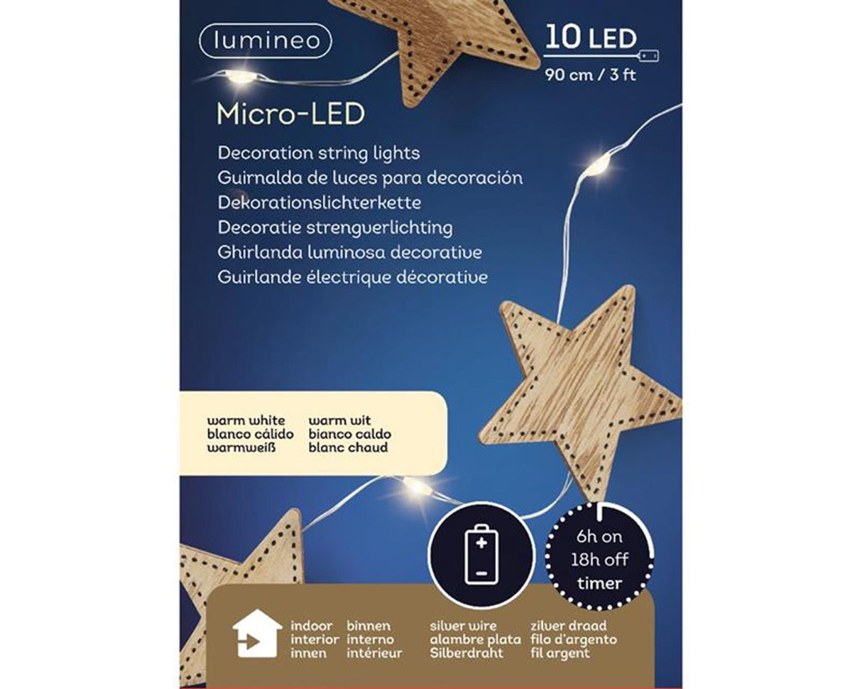 Lumineo micro LED lighting with wood deco