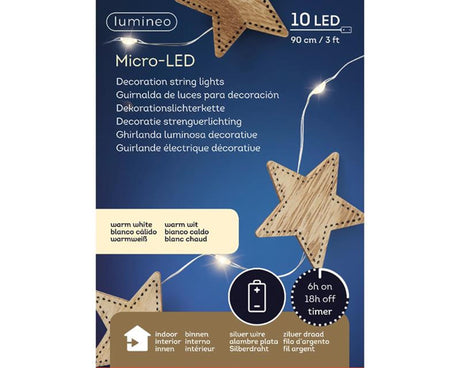 Mikro LED osvětlení Lumineo s dekorem dřeva