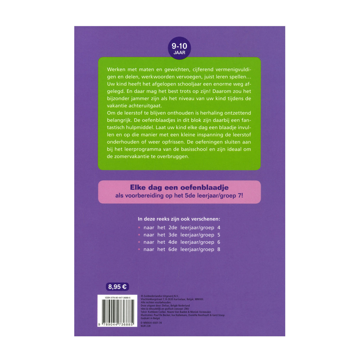 Deltas holiday practice sheets, repetition exercises in language and arithmetic