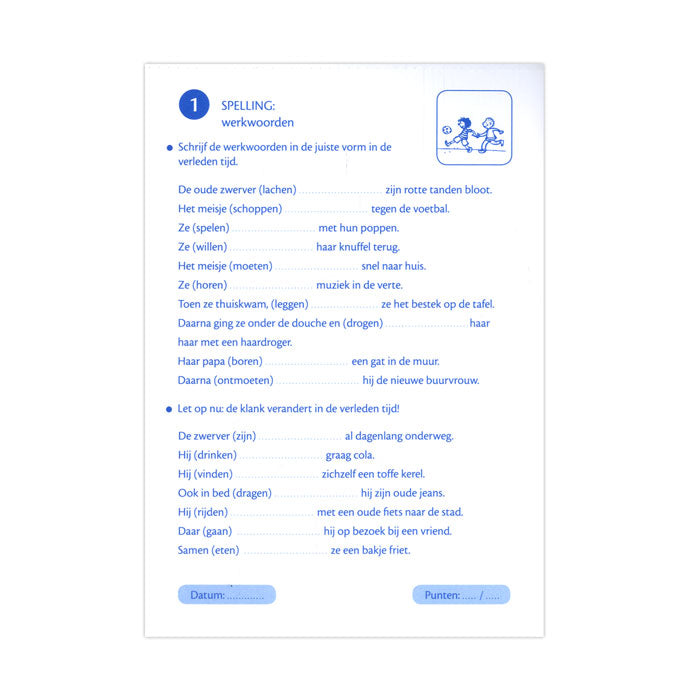 Deltas holiday practice sheets, repetition exercises in language and arithmetic