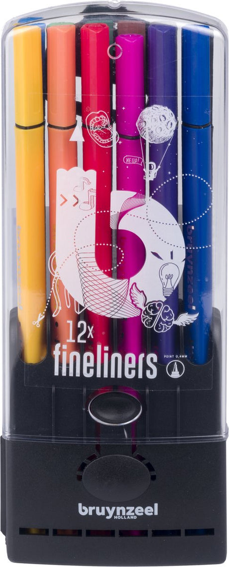 Bruynzeel fineliner pencil case 12