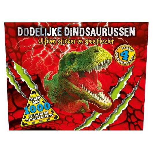 Dodelijke dinosaurussen stickerboek