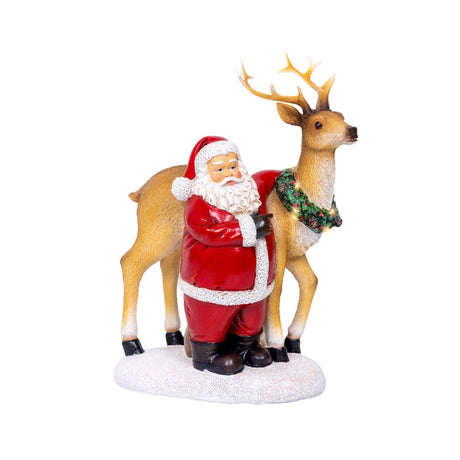 Lumineo Christmas scene Santa Claus LED 12x19x26cm