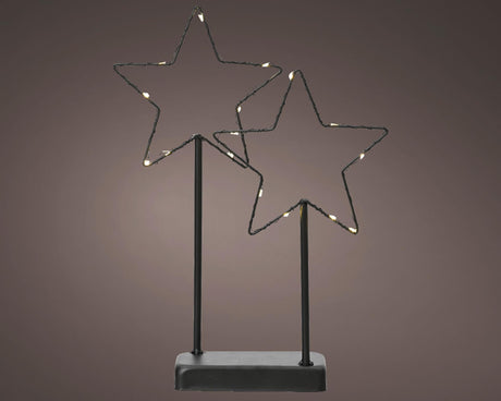 Lumineo csillag LED szabvány fémen, 34 cm