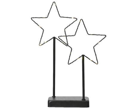 Lumineo csillag LED szabvány fémen, 34 cm