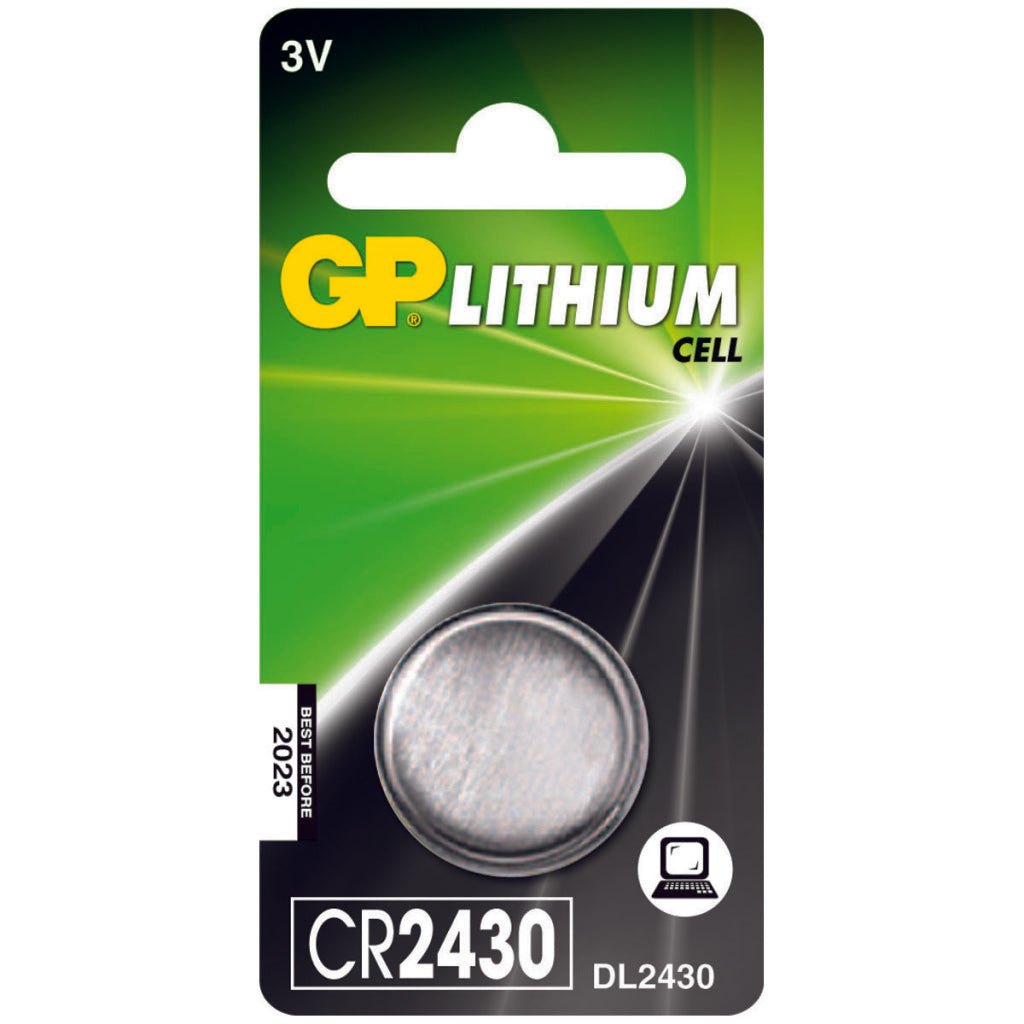 GP CR2430 Lithium-knoopcel 3V 1PK