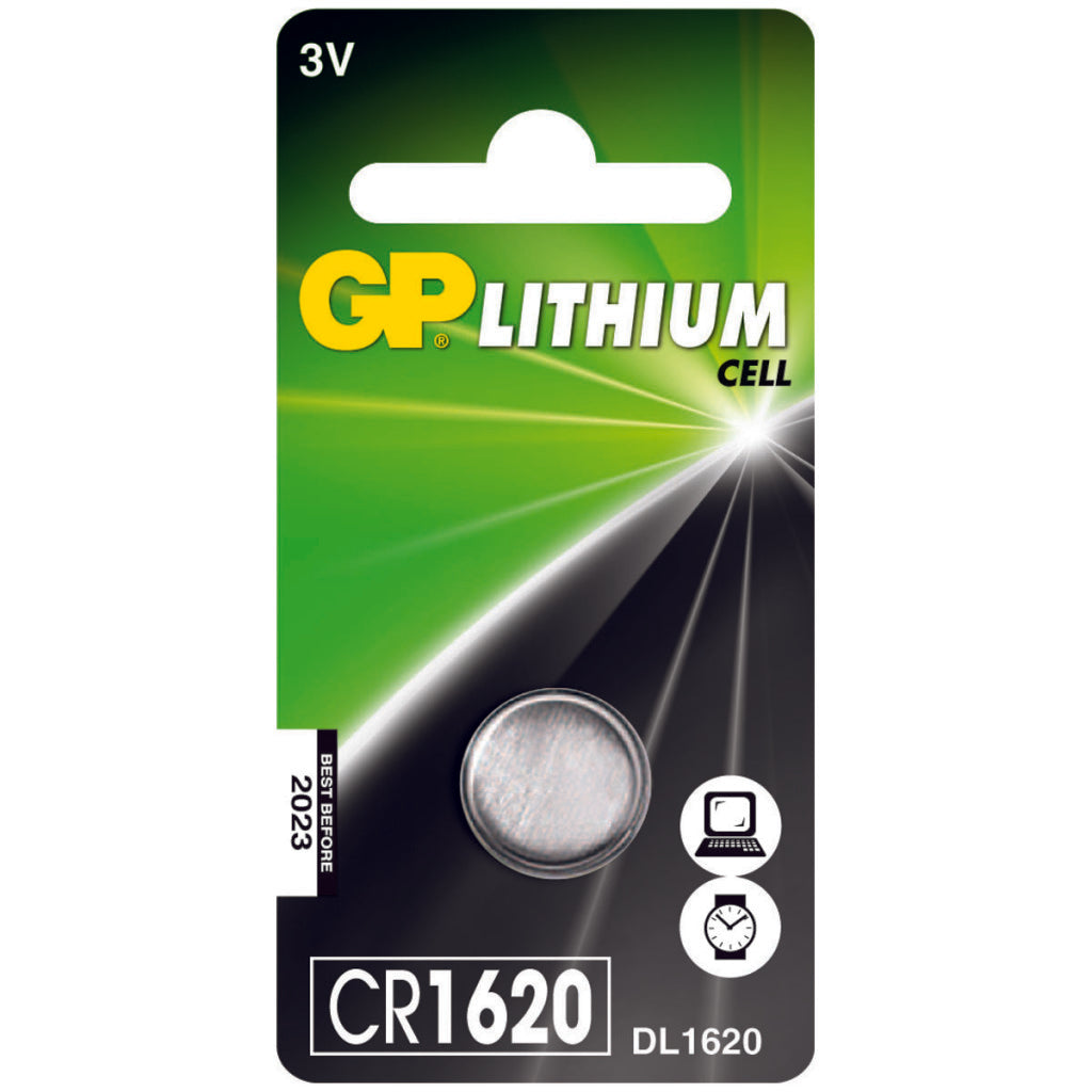 GP Batteries CR1620 Lithium-knoopcel 3V 1PK