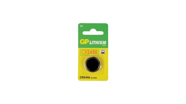 GP CR2450 Lithium-knoopcel 3V 1PK