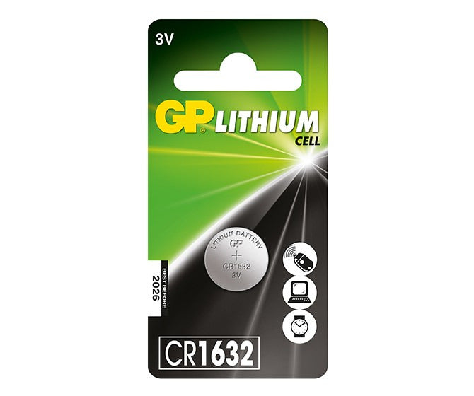 GP CR1632 Lithium-knoopcel 3V 1PK