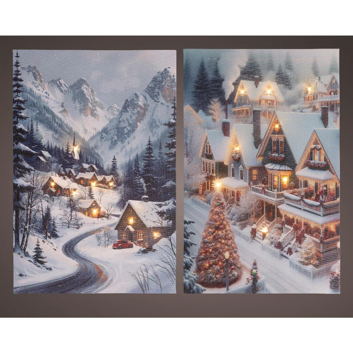 Lumineo Boże Narodzenie płótno LED 1,5x38x58cm ciepły biały 2 różne kolory