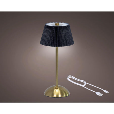 Lumineo LED table lamp rechargeable black h30.5cm
