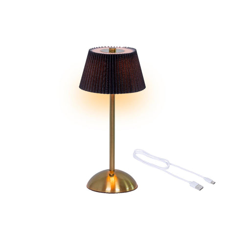 Lumineo LED table lamp rechargeable black h30.5cm