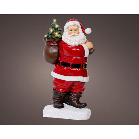 Lumineo statue Santa Claus LED 9x19.5x31.5cm