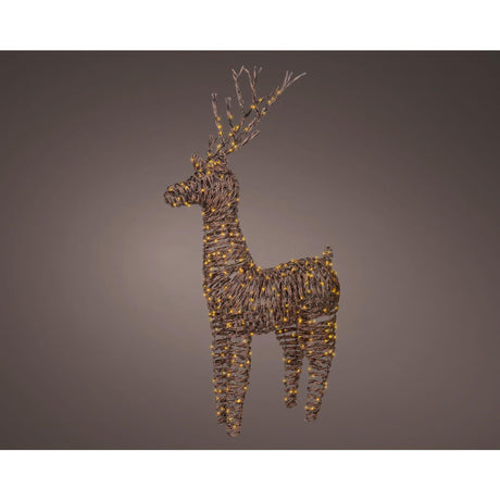 Lumineo Renifer LED wiklinowy zewnętrzny 24x60x104cm