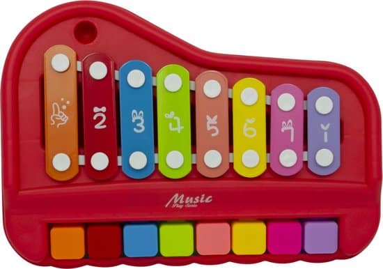 Intro Musek Xylophon mat Piano Rot
