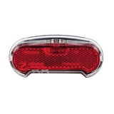 AXA Riff Battery - Luce posteriore per bicicletta - Luce per bicicletta a LED a batteria - Sistema di accensione automatica - 50-80 mm - Rosso