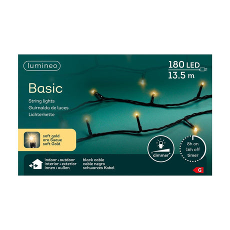 Lumineo basic karácsonyi fények 180LED pezsgő