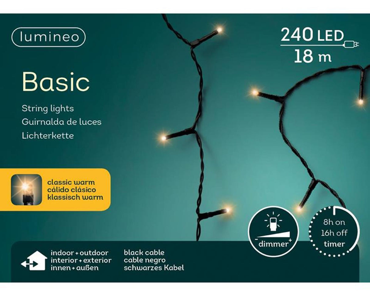 Lumineo Christmas lights basic 240l classic warm