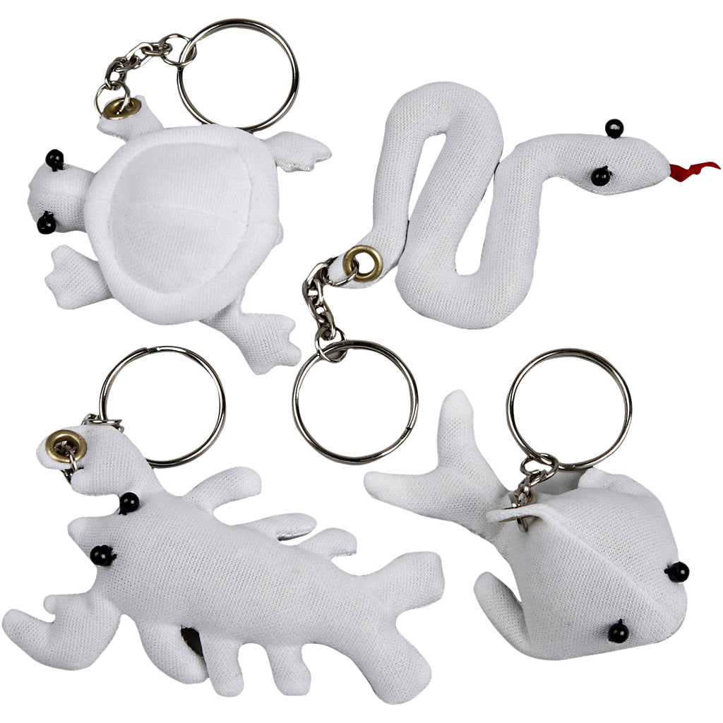 Creativ company https: www.cchobby.nl-textile-figures-with-keychain-size-4-8-cm-white-4-piece-1-box