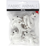 Creativ company https: www.cchobby.nl-textile-figures-with-keychain-size-4-8-cm-white-4-piece-1-box