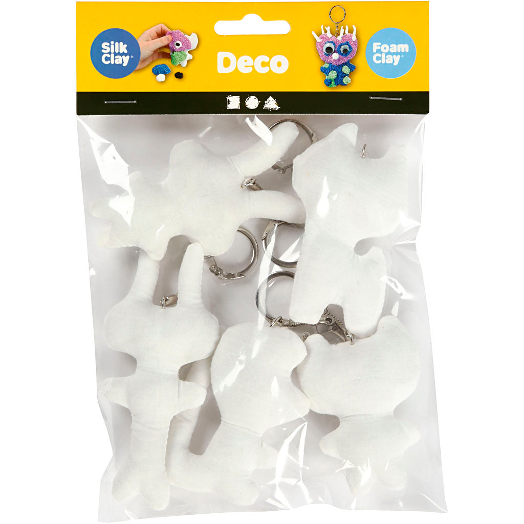 Creativ company https: www.cchobby.nl-textile-figures-with-keychain-h-6-10-cm-5-piece-1-box