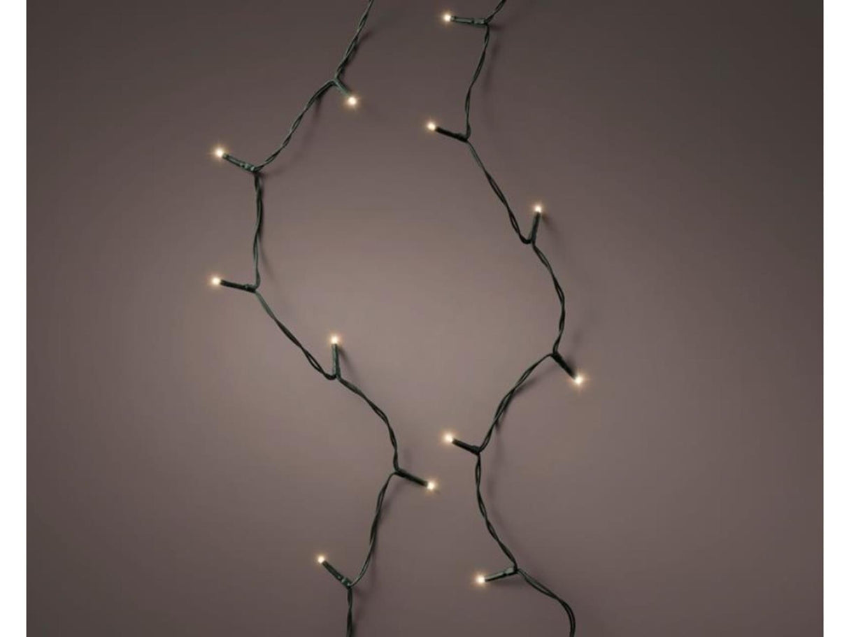 Lumineo Christmas tree lighting 1-2 glow 150cm 126 LED lights classic warm white