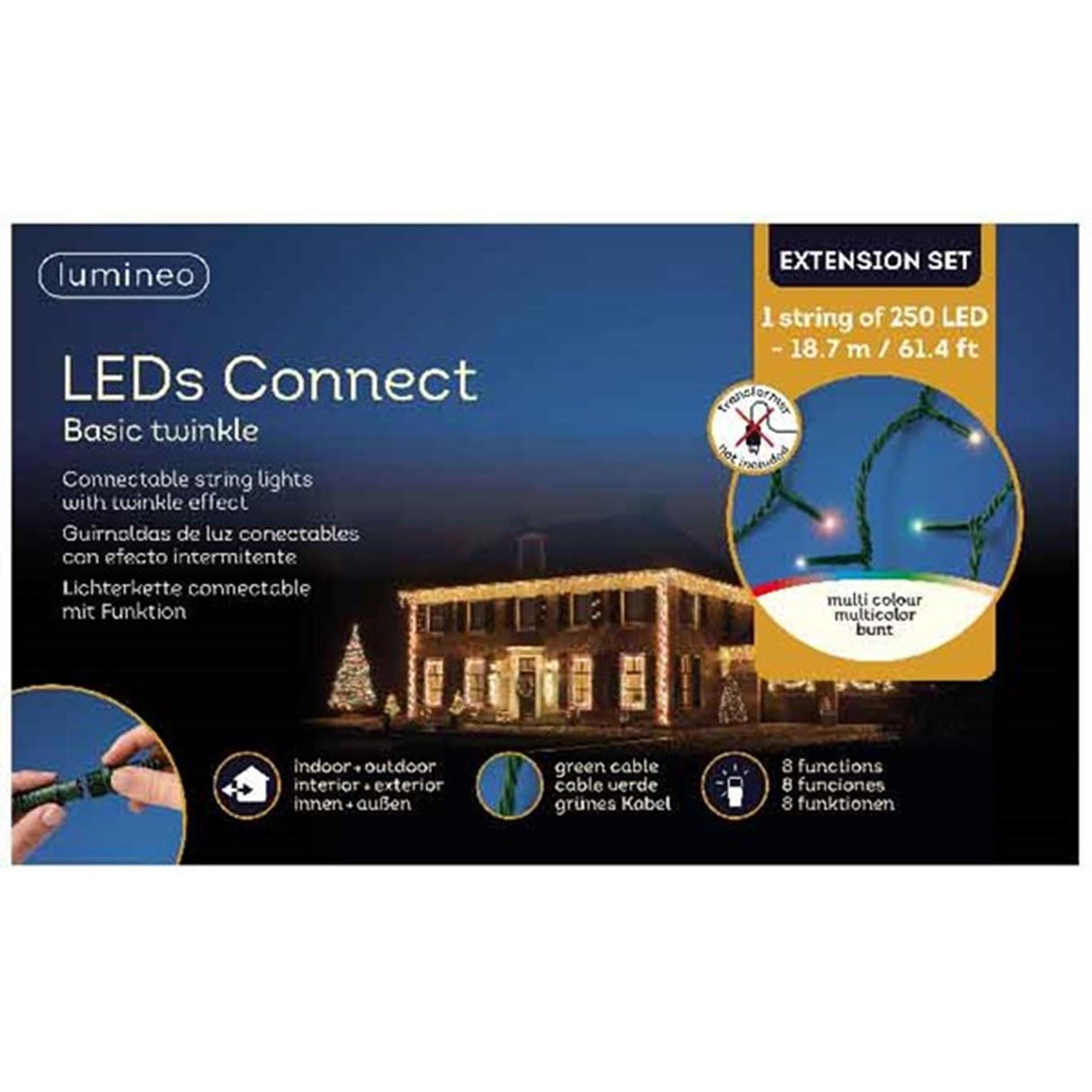 Lumineo LEDs connect basic twinkle color 18.7m