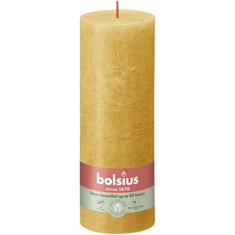Bolsius rustikální sloupová svíčka medově žlutá ø68x190 mm 85 hodin (4 kusy)