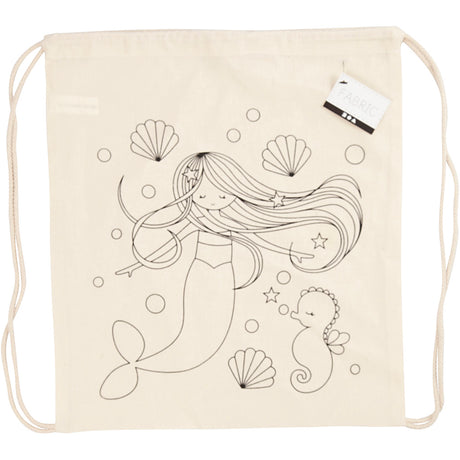 Creativ company backpack, mermaid, size 37x41 cm, 110 g, light natural, 1 piece