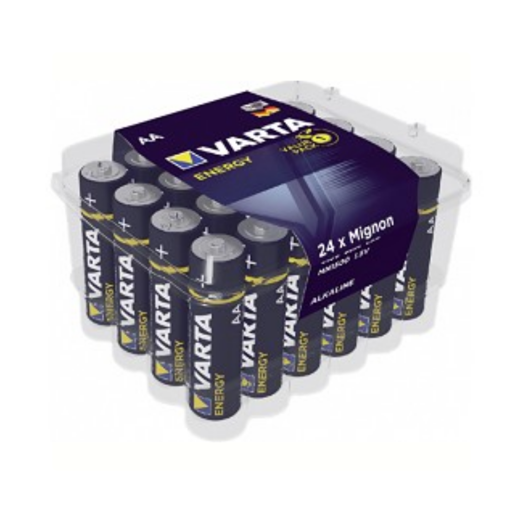 Varta Energien Batterie AA LR06 Box 24 Stécker