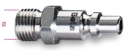 Beta 1916i insert cylindrical for pump nipple compressor 1 4