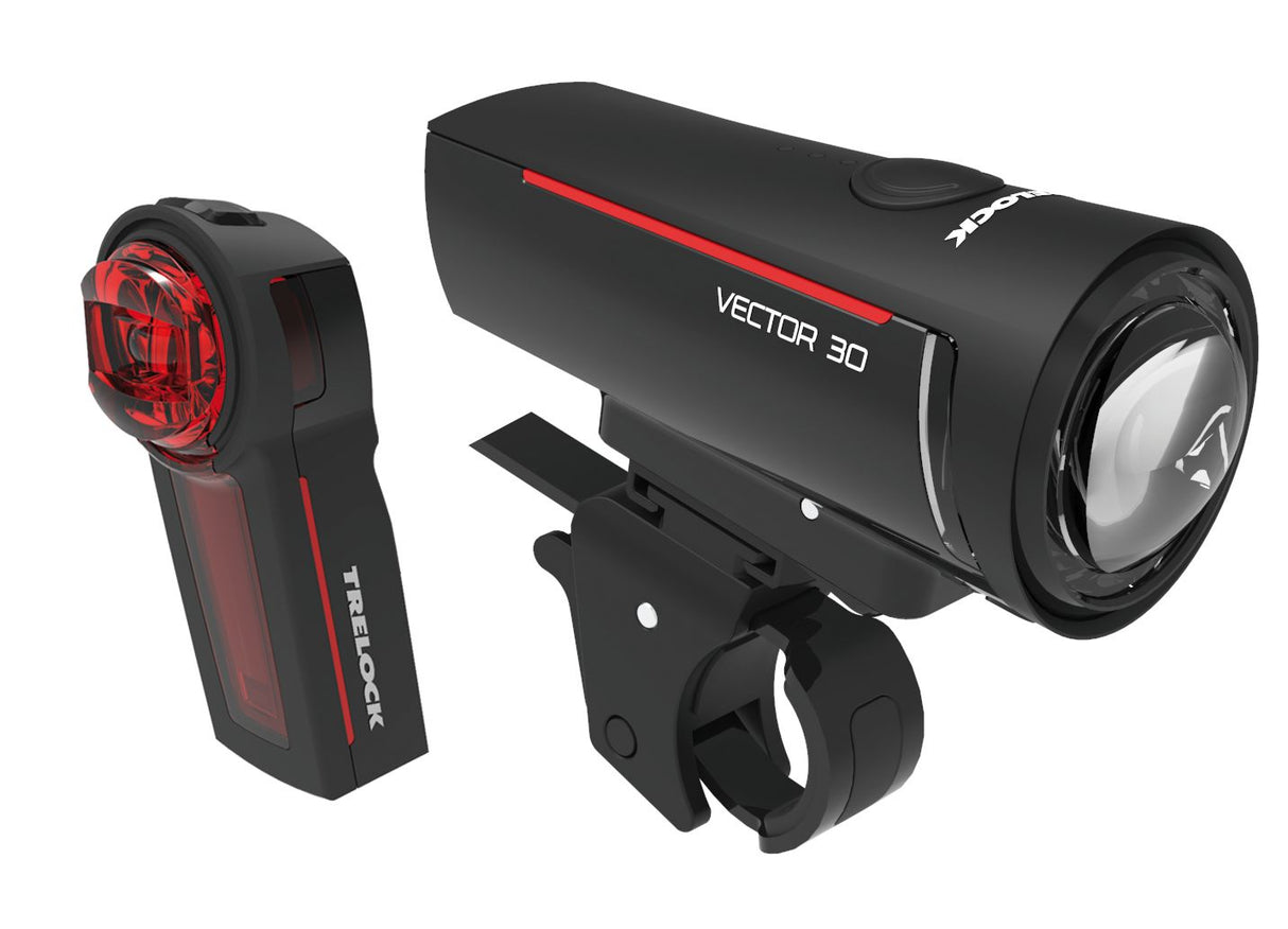 Trelock Verlichtingsset LS 300 I-Go VectGoud set