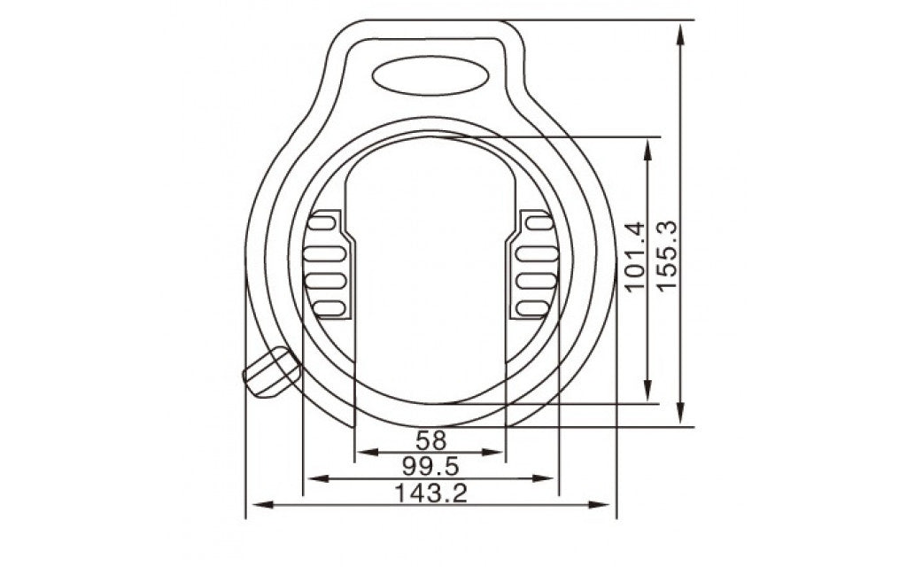 Edge Ringslot Strong Art2 zwart