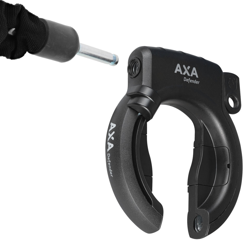 Axa Ringslot Defender Retractable met uitneembare sleutel zwart