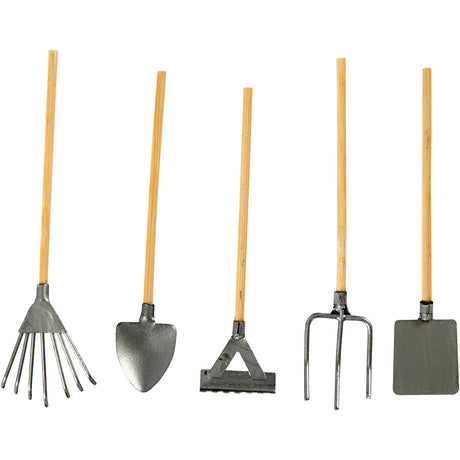 Creativ company garden tools, l: 11 cm, 5 pieces 1 box