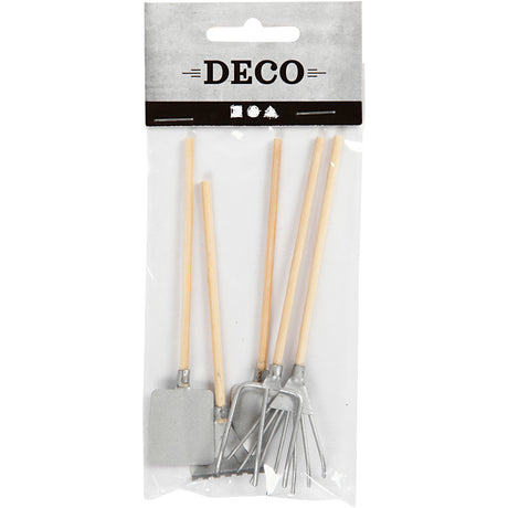 Creativ company garden tools, l: 11 cm, 5 pieces 1 box