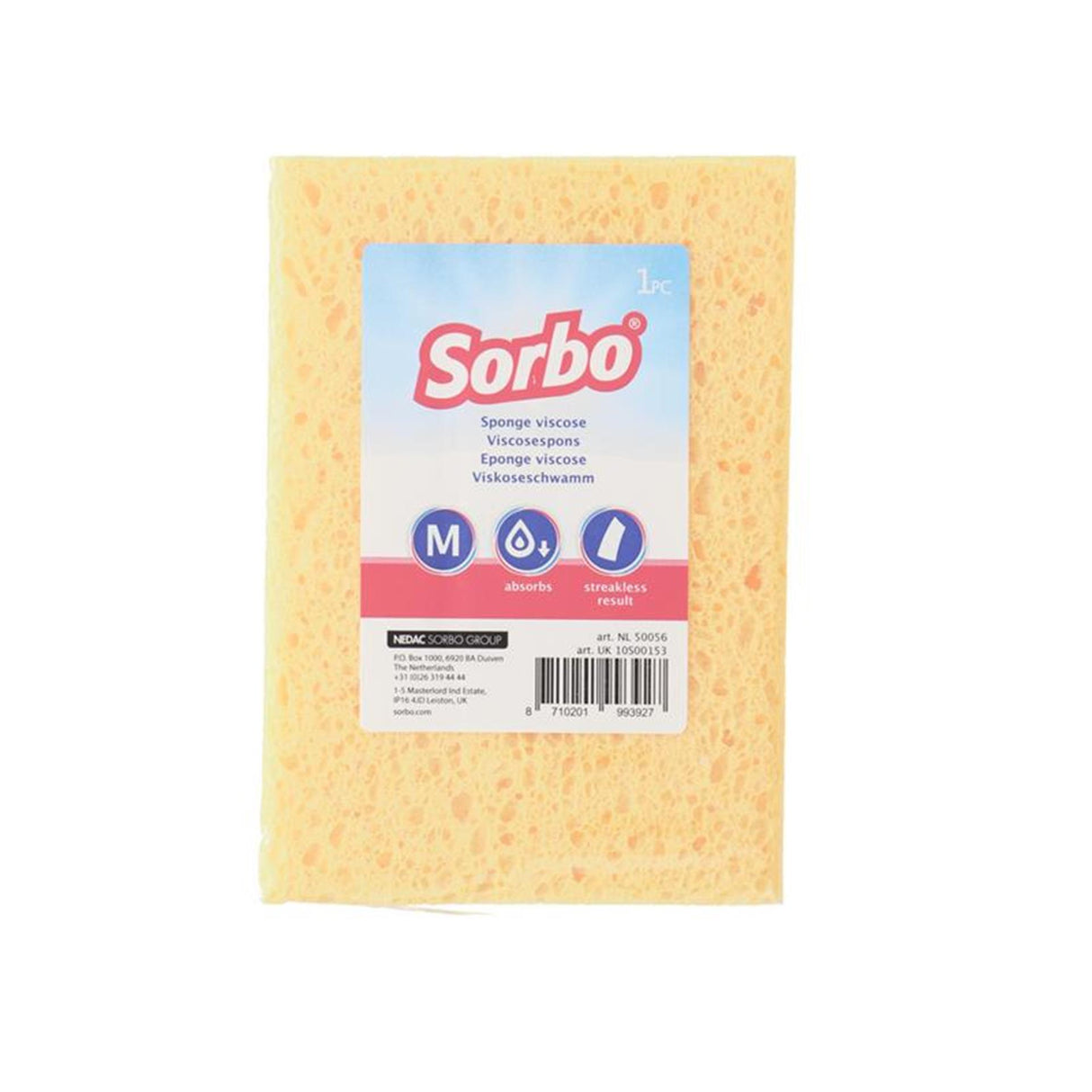 Sorbo viscose sponge m 14x10x3.5cm