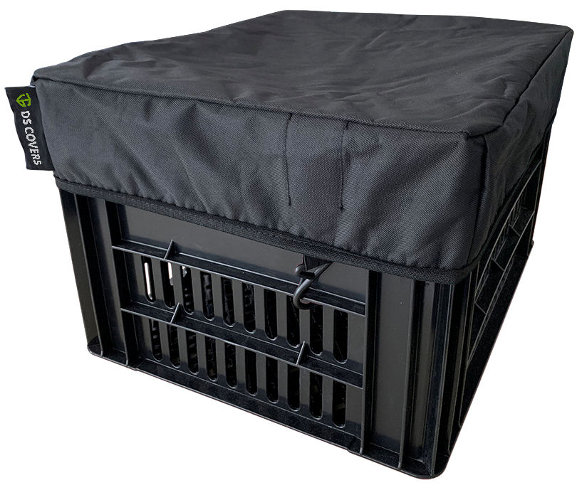 DS Covers Fietskrathoes Crate L voor kratten t m 40 x 50 cm zwart