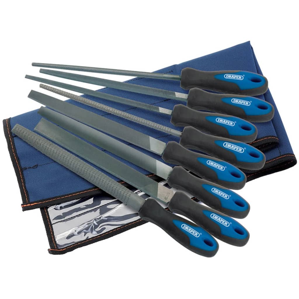 Draper Tools Draper Tools Vijlen and Ground Set 8-piece 200 mm 44961