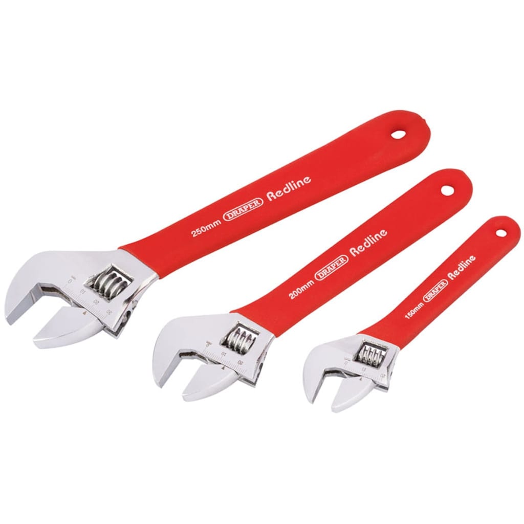 Draper Tools Draper Tools Redline Adjustable Moersleutel Set 3-DLG 67634