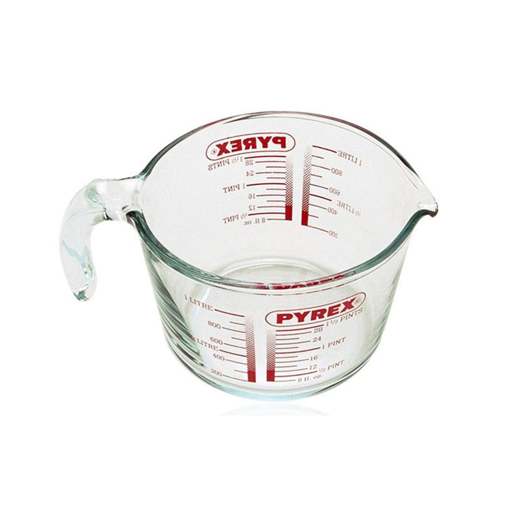 Pyrex -Pyrex -Vorbereitung und Lagern Sie Glasmessung 1l